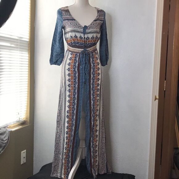 Tops - Maxi shirt with paisley print‎